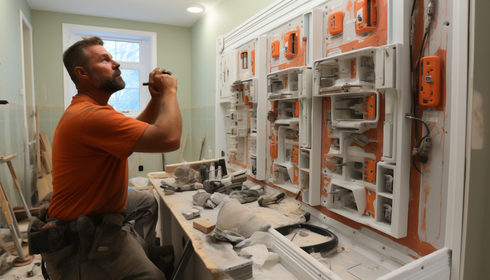 Technique for installing a bathroom shower